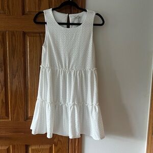 Speechless White Eyelet Dress